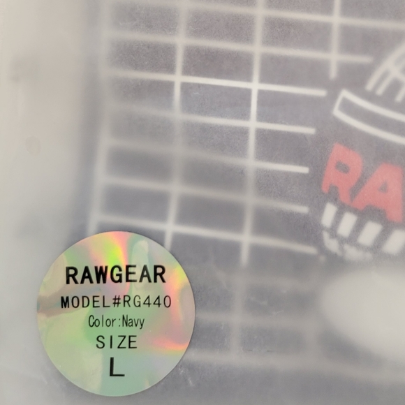 NWT RAWGEAR Men's 2021 Graphic Long Sleeve Shirt Size Large RG440 Color Navy - Picture 3 of 9